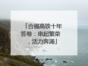 合福高铁十年答卷：串起繁荣，活力奔涌