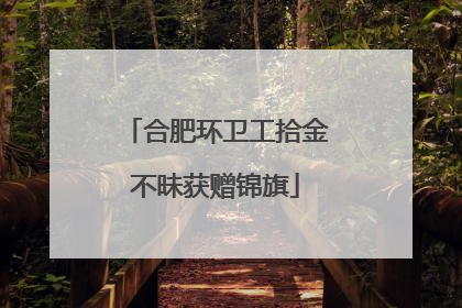 合肥环卫工拾金不昧获赠锦旗
