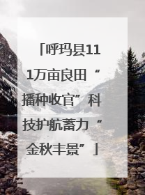 呼玛县111万亩良田“播种收官”科技护航蓄力“金秋丰景”