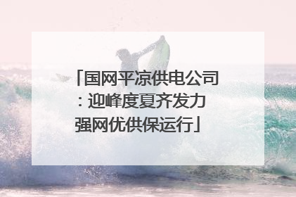 国网平凉供电公司：迎峰度夏齐发力 强网优供保运行
