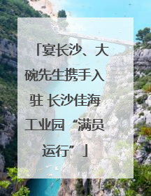 宴长沙、大碗先生携手入驻 长沙佳海工业园“满员运行”
