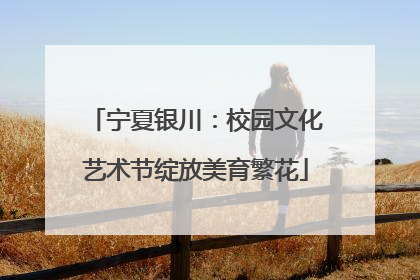 宁夏银川：校园文化艺术节绽放美育繁花