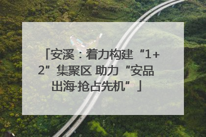 安溪：着力构建“1+2”集聚区 助力“安品出海·抢占先机”