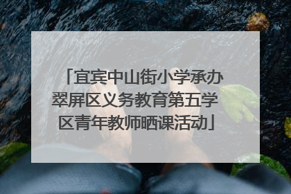 宜宾中山街小学承办翠屏区义务教育第五学区青年教师晒课活动