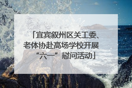 宜宾叙州区关工委、老体协赴高场学校开展“六一”慰问活动