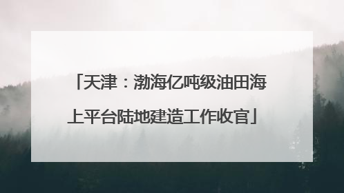 天津：渤海亿吨级油田海上平台陆地建造工作收官