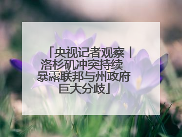 央视记者观察丨洛杉矶冲突持续 暴露联邦与州政府巨大分歧