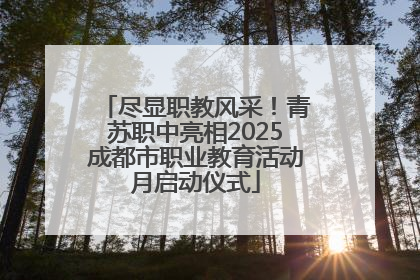 尽显职教风采！青苏职中亮相2025成都市职业教育活动月启动仪式