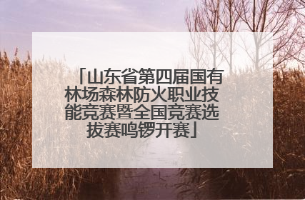 山东省第四届国有林场森林防火职业技能竞赛暨全国竞赛选拔赛鸣锣开赛