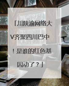 川陕渝网络大V齐聚四川巴中！是谁的红色基因动了？