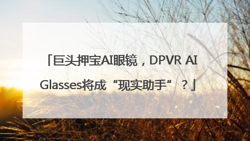 巨头押宝AI眼镜，DPVR AI Glasses将成“现实助手”？