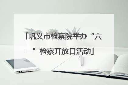 巩义市检察院举办“六一”检察开放日活动