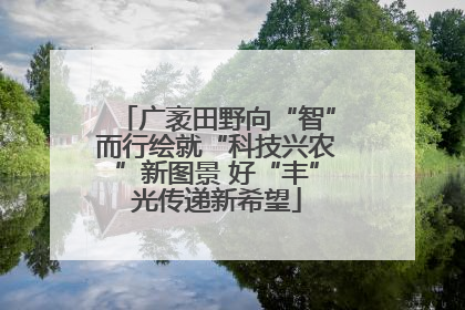 广袤田野向“智”而行绘就“科技兴农”新图景 好“丰”光传递新希望