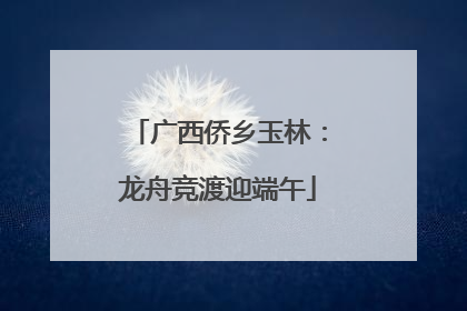 广西侨乡玉林：龙舟竞渡迎端午