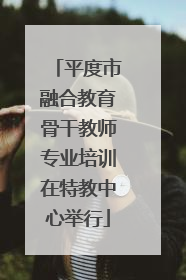 平度市融合教育骨干教师专业培训在特教中心举行