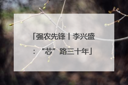 强农先锋丨李兴盛：“芯”路三十年