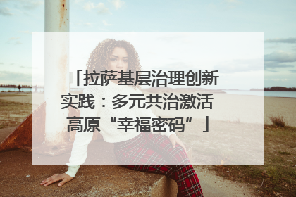 拉萨基层治理创新实践：多元共治激活高原“幸福密码”