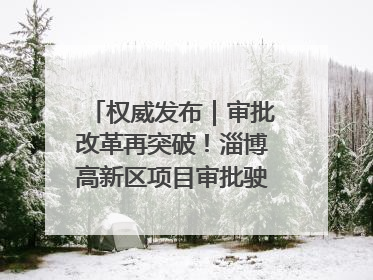 权威发布｜审批改革再突破！淄博高新区项目审批驶入“快车道”