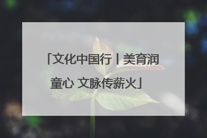 文化中国行丨美育润童心 文脉传薪火