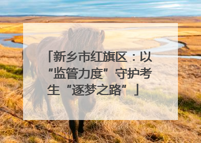 新乡市红旗区：以“监管力度”守护考生“逐梦之路”
