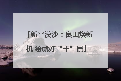 新平漠沙：良田焕新机 绘就好“丰”景
