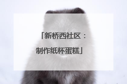新桥西社区：制作纸杯蛋糕