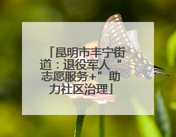 昆明市丰宁街道：退役军人“志愿服务+”助力社区治理