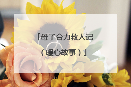 母子合力救人记（暖心故事）