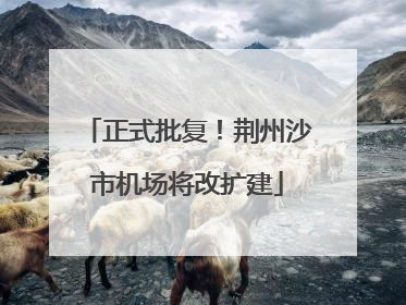 正式批复！荆州沙市机场将改扩建