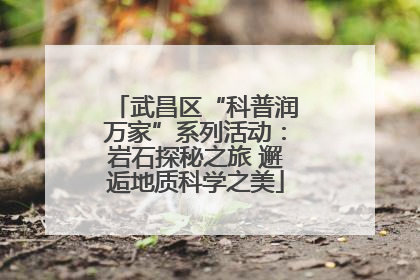 武昌区“科普润万家”系列活动：岩石探秘之旅 邂逅地质科学之美