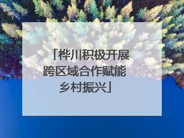 桦川积极开展跨区域合作赋能乡村振兴