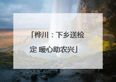 桦川：下乡送检定 暖心助农兴