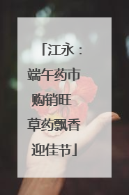 江永：端午药市购销旺 草药飘香迎佳节