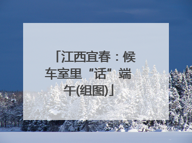 江西宜春：候车室里“话”端午(组图)