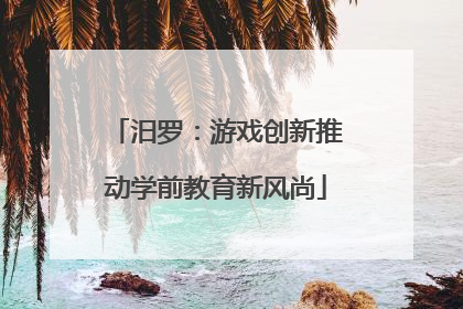 汨罗：游戏创新推动学前教育新风尚