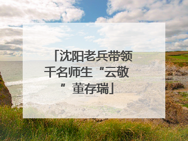 沈阳老兵带领千名师生“云敬”董存瑞
