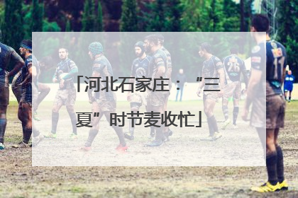 河北石家庄：“三夏”时节麦收忙