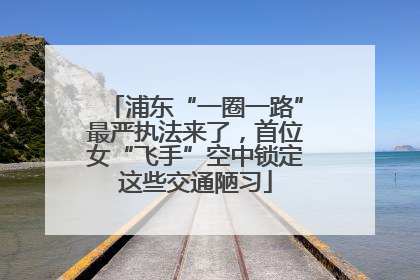 浦东“一圈一路”最严执法来了，首位女“飞手”空中锁定这些交通陋习