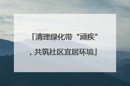 清理绿化带“顽疾”，共筑社区宜居环境