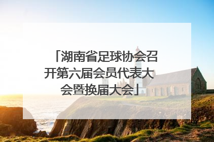 湖南省足球协会召开第六届会员代表大会暨换届大会