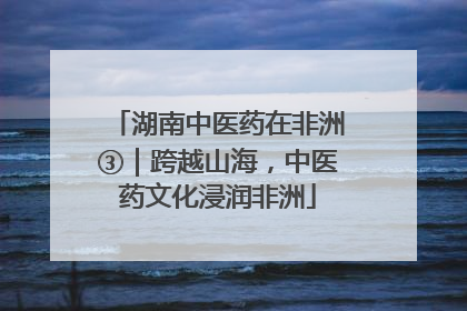 湖南中医药在非洲③｜跨越山海，中医药文化浸润非洲