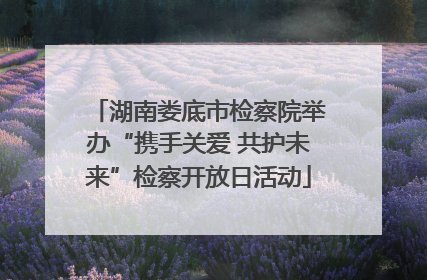 湖南娄底市检察院举办“携手关爱 共护未来”检察开放日活动