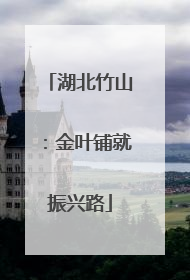 湖北竹山：金叶铺就振兴路