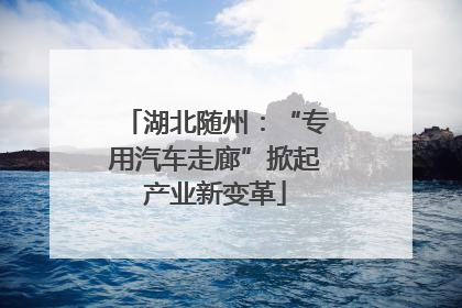 湖北随州：“专用汽车走廊”掀起产业新变革