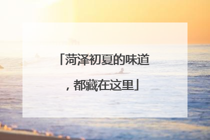 菏泽初夏的味道，都藏在这里