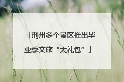 荆州多个景区推出毕业季文旅“大礼包”
