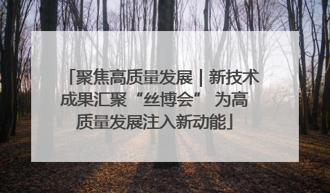 聚焦高质量发展｜新技术成果汇聚“丝博会” 为高质量发展注入新动能