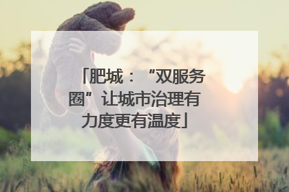 肥城：“双服务圈”让城市治理有力度更有温度