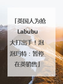 英国人为抢Labubu大打出手！泡泡玛特：暂停在英销售