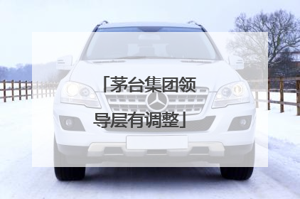 茅台集团领导层有调整